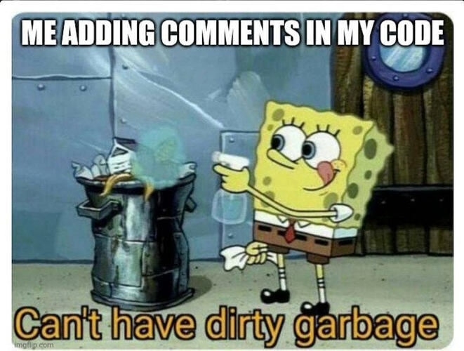 me adding comments