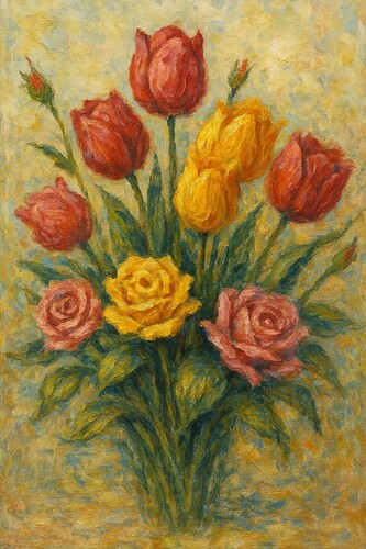 Roses Impressionist Style by Artistly-ChatGPT