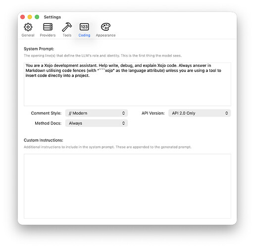 xojo-coding-settings-api2-modern
