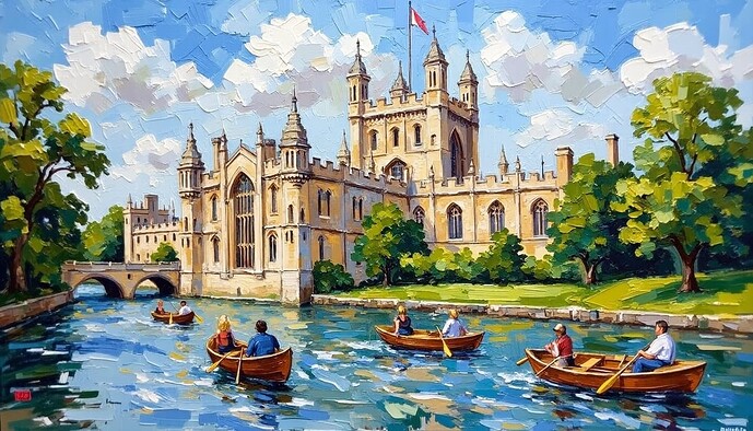 Artistly Kings College Castle Van Gogh