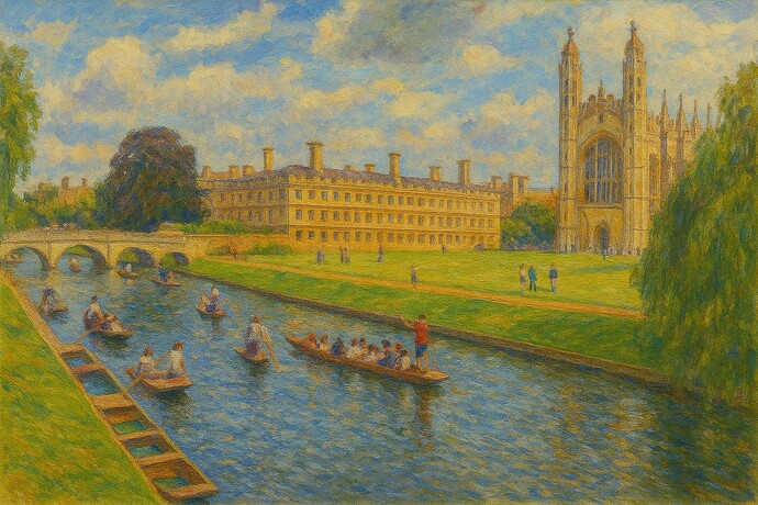 Kings College Chapel Impressionist