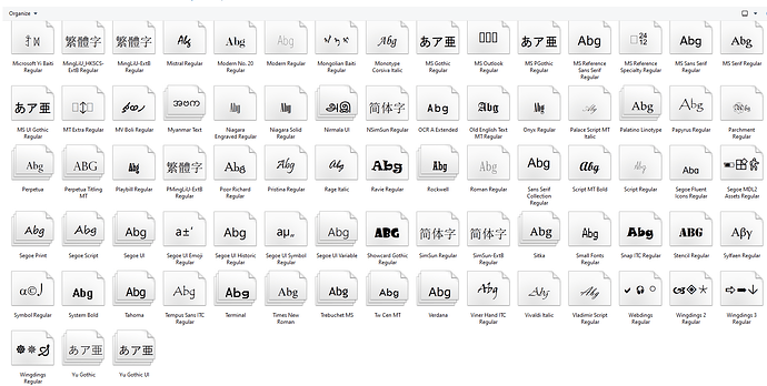 InstalledFonts